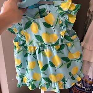 Janie and jack lemon dress 18/24